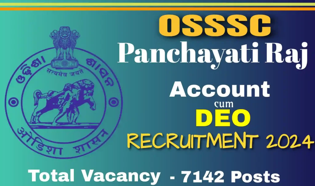 Odisha Panchayat DEO Recruitment 2024 Apply Online